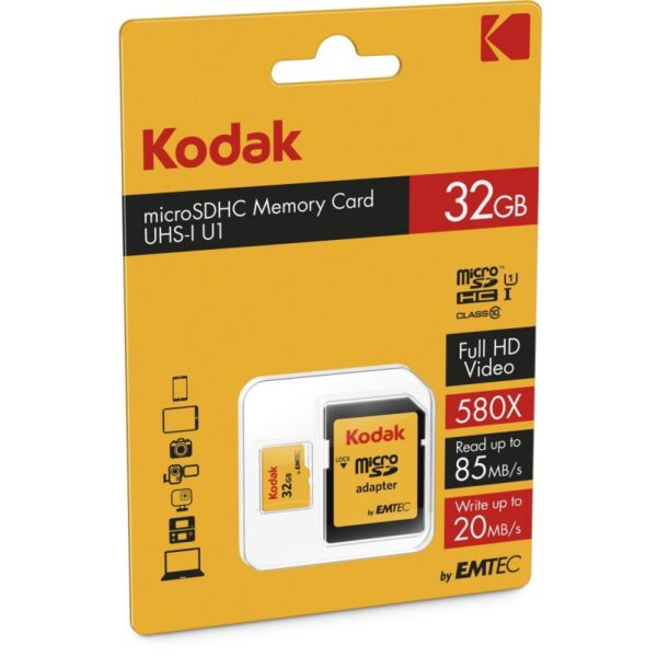 Kodak microSDHC 32GB Class10 w/ adapter