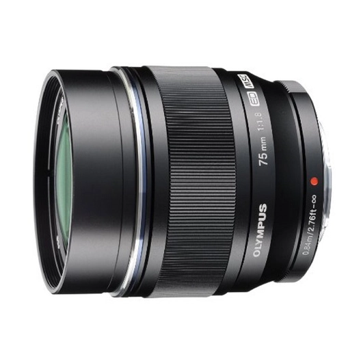 OM SYSTEM M.Zuiko Digital ED 75mm F1:8 / ET-M7518 Black