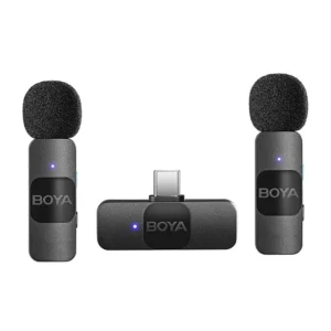 Boya BY-V20 Wireless Microphone 1 RX-2TX For USB-C