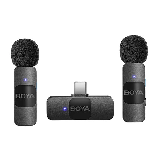 Boya BY-V20 Wireless Microphone 1 RX-2TX For USB-C
