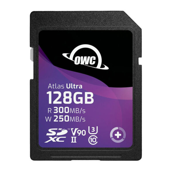 OWC Atlas S Ultra SDXC UHS-II V90 Media Card 128GB