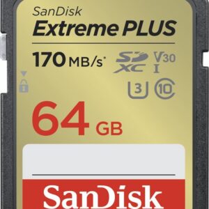 SanDisk Extreme Plus 64GB SDHC Memory Card 80MB