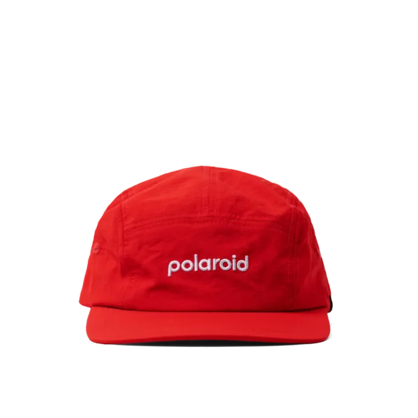 Polaroid 5 Panel Cap - Red