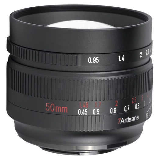 7Artisans 50mm f/0.95 Fuji X-Mount | APS-C Black