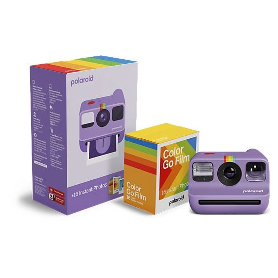 Polaroid Go Gen 2 Purple + Colour Film Bundle (16 Photos)