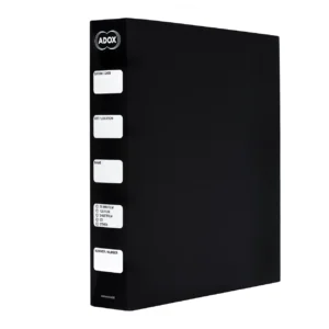 Adofile Archival ring binder black plastic with ring closure