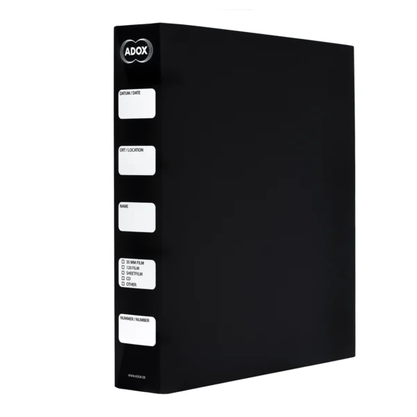Adofile Archival ring binder black plastic with ring closure