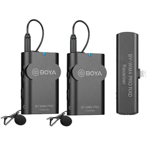 Boya 2.4 GHz Duo Lavalier Wireless Mic.BY-WM4 Pro-K4 (iOS)