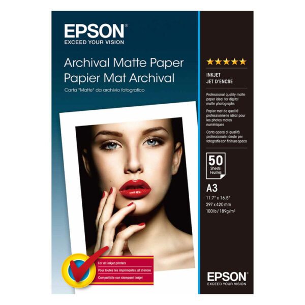 Epson Matte Archival Paper A3 50 vel