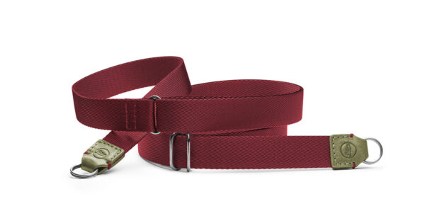 Leica Carrying Strap, fabric, leather, cognac - petrol D-Lux 8