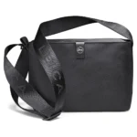 Leica Crossbody Bag SOFORT, medium, recycled fabric, black