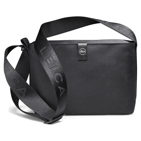 Leica Crossbody Bag SOFORT, medium, recycled fabric, black