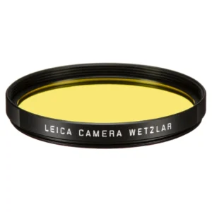 Leica E49 Filter Yellow black