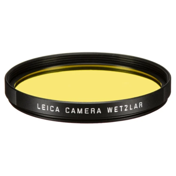 Leica E49 Filter Yellow black