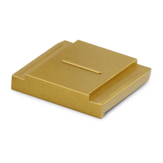 Leica Hotshoe Cover brass, blasted finish