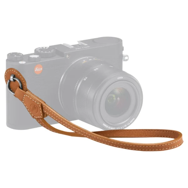 Leica Wrist Strap with Protecting Flap for M-, Q- and X- system, leather, cognac