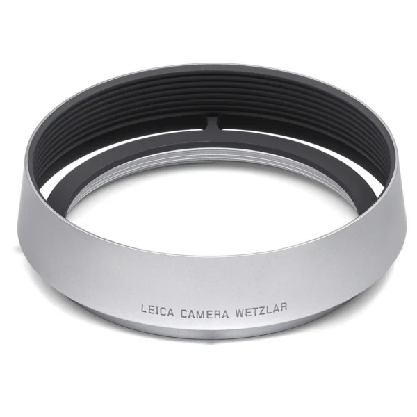 Lens Hood Q3, round, aluminium, silver anodized finish