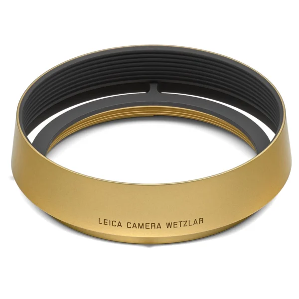 Lens Hood Q3, round, brass, blasted finish