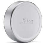 Lens cap Q, E49, aluminium, silver anodized finish