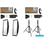 Nanlite FS300B Bi-Colour LED Dual Kit (w/ Light Stand And Softbox)