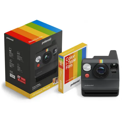 Polaroid Now Gen 3 Black + Color Film Bundle (8 photos)