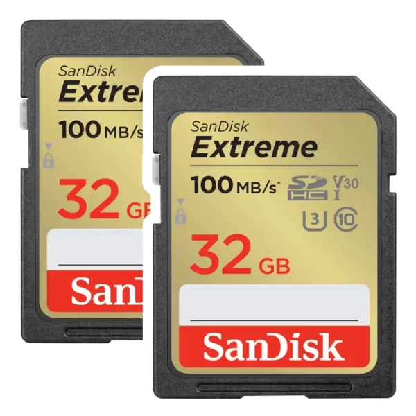 SanDisk Extreme Plus 32GB SDHC Memory Card 2-Pack