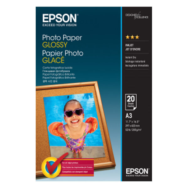 Epson Photo paper glossy A3 20 sheets 1-pack