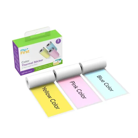 myFirst Camera Insta Thermal Sticker Pink Blue Yellow (Co...