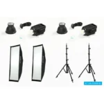 Nanlite FS200 Bi-Colour LED Dual Kit (w/ Light Stand And ...