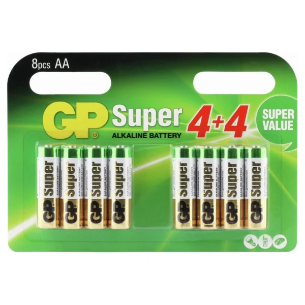 GP Super Alkaline AA X 8 Mignon Blister