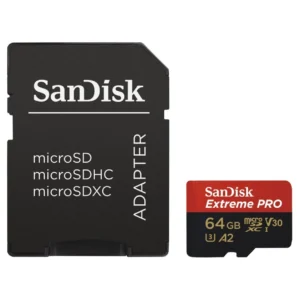 SanDisk Extreme Pro MicroSDXC 64GB 200/90 MB/s+SD Adapter A