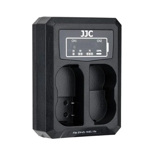 JJC DCH-ENEL15 USB Dual Battery Charger (For Nikon ENEL15)