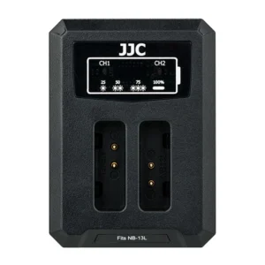 JJC DCH-NB13L USB Dual Batterycharger (For Canon NB-13L)