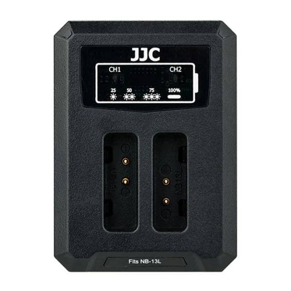 JJC DCH-NB13L USB Dual Batterycharger (For Canon NB-13L)