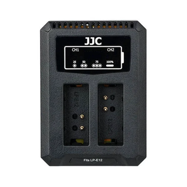 JJC DCH-LPE12 USB Dual Batterycharger (For Canon LP-E12)