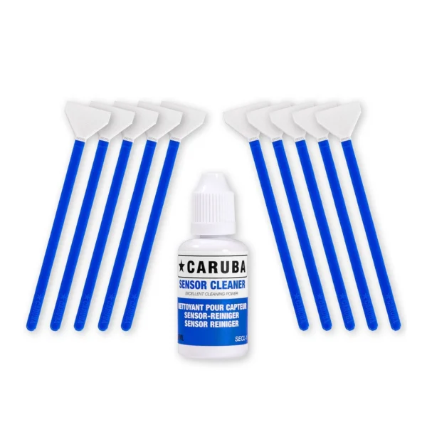 Caruba FullFrame Cleaning Swab Kit 10 Swabs 24MM+FLUID 30ml