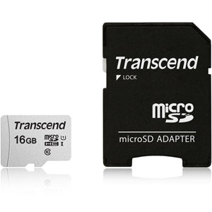 Transcend MicroSDXC 300S-A 128GB Class 10 UHS-I U3 V30 A1