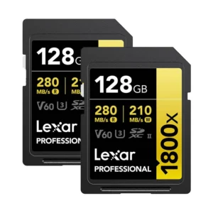 Lexar Professional Gold SDXC 1800X 128GB UHS-II V60 - 2pack