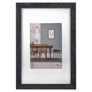 Florito Hout 30x40 donker grijs Kunstglas