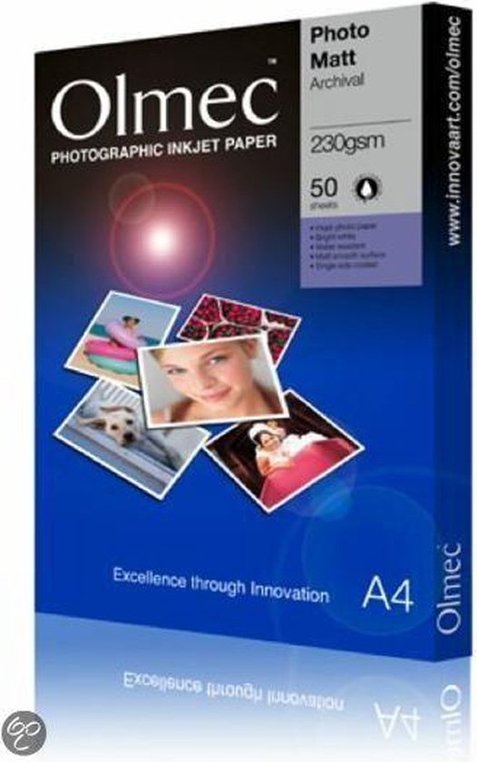 Olmec Photo Matte Archival 230 gram 50 vel A3 plus OLM67A3+