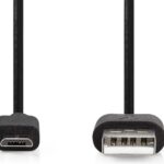 Nedis USB-Cable USB 2.0 USB-A M USB Micro-B M 10 W 480 Mbps Nickel 1.00m PVC
