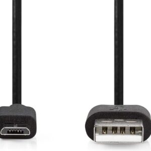 Nedis USB-Cable USB 2.0 USB-A M USB Micro-B M 10 W 480 Mbps Nickel 1.00m PVC