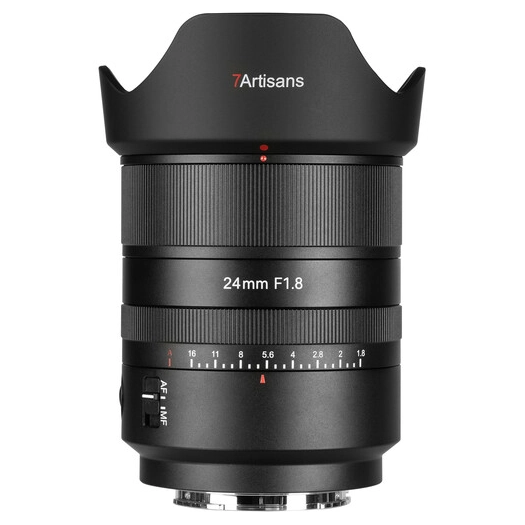 7Artisans AF24mm f/1.8 Sony E Mount DE-Clicked Black
