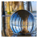 Crystal Lensball 80mm + gratis houder