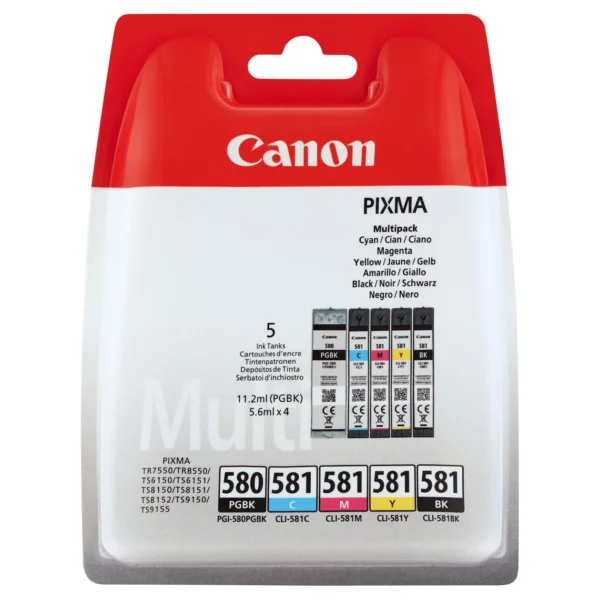 Canon PGI-580/CLI-581 PGBK/C/M/Y/BK Multipack