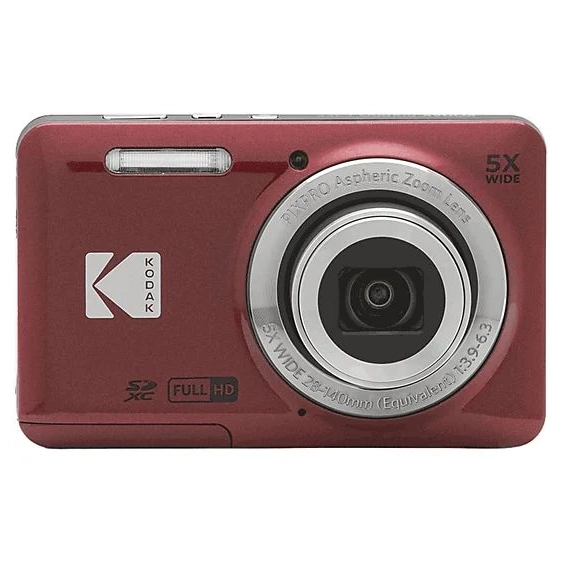 Kodak FZ55 5X Zoom CMOS FHD Li-ion Red