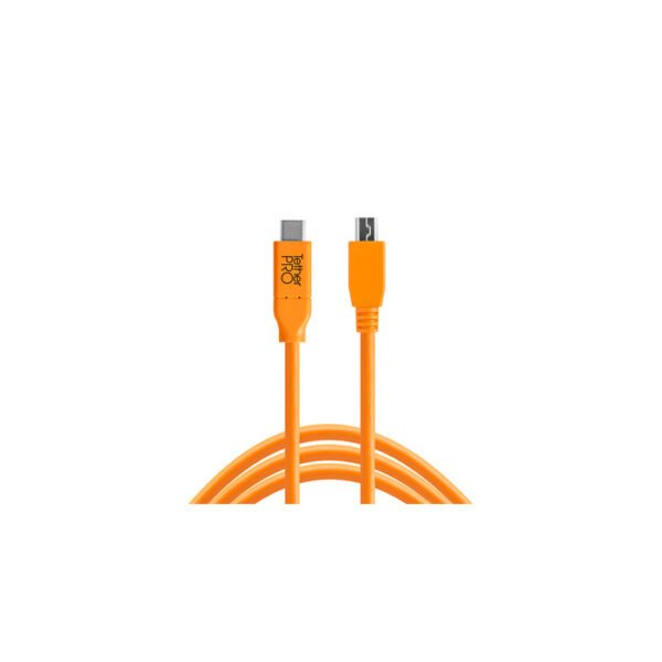Tether Tools USB-C to 2.0 Micro- B 5-Pin 4,60m orange