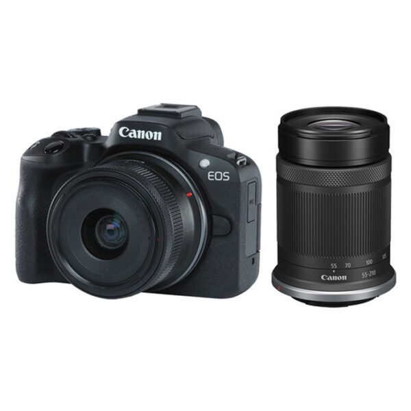Canon EOS R50 Black + RF-S 18-45 IS STM + RF-S 55-210mm f...