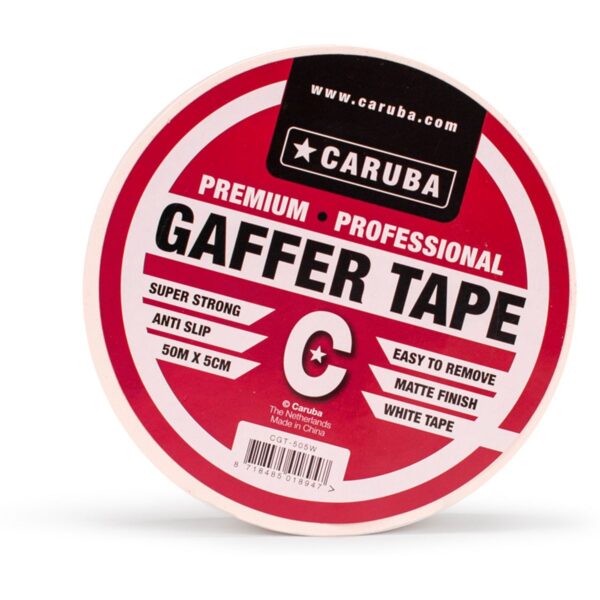 Caruba Gaffer Tape Wit 5m.