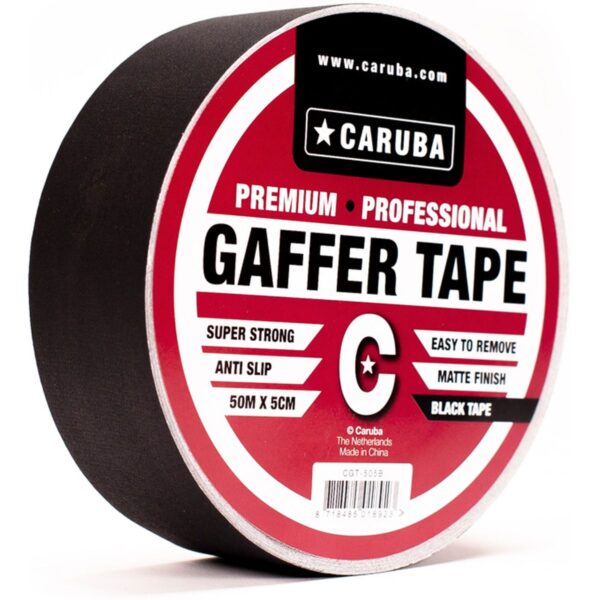 Caruba Gaffer Tape Zwart 5m.